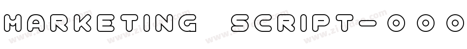 Marketing Script字体转换